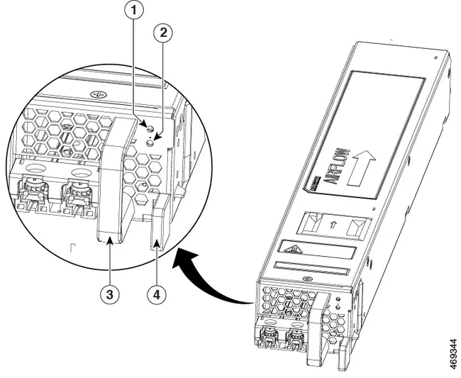 PWR-CH1-950WDC — نمای فنی